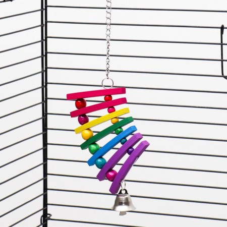 Toy for birds "Rainbow swing", mix-5