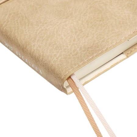 Diary DATIR 2025 A6+ 176l Escalada, Soft Okvl, Single Leather, TIS F, KR BL 70g/M2, Beige-5