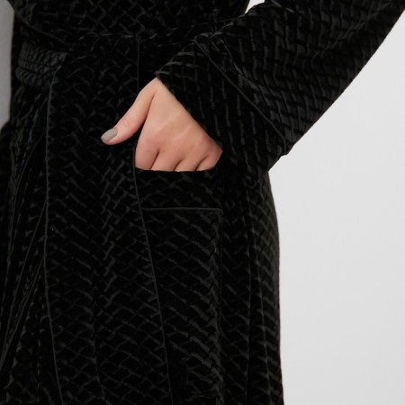 Women's robe KAFTAN "velvet" p. 44, black-5