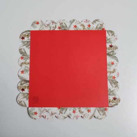 Box for confectionery products with PVC “Happy New Year!”, 21 x 21 x 3 cm, New Year-5