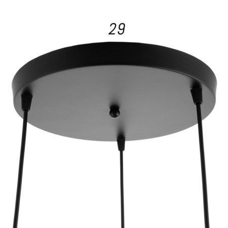 Lamp Bayerlux "Ortico" 3x40W E27 black 30x30x20-140 cm-3