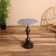 Coffee table 41x41x57 cm, aluminum/marble
