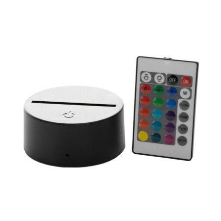 The base of the lamp with DPD LED 16 colors USB black 10x10x3.5 cm Risalux-7