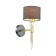 Bra Santiago, E27, 1x60W, Antique brass color, black