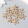 Decor for creativity metal, rhinestones "chamomile" set 10 pcs gold 1.5x1.5 cm