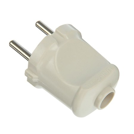 Electric fork Universal A113, without grounding, 6 A, 250 V, euroglits, white-1