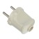 Electric fork Universal A113, without grounding, 6 A, 250 V, euroglits, white