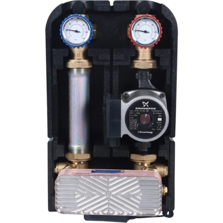 STOUT SDG-0038-182502 pumping group, 18 plates heat exchanger, GRUNDFOS UPSO 25-65