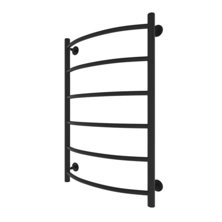 Water towel "Sanprise" Classic P6, 500x800 mm, lower connection., Black matte-1
