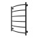 Water towel "Sanprise" Classic P6, 500x800 mm, lower connection., Black matte