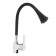 Zein Z2076F kitchen mixer, silicone spout, 35 mm cartridge, brass, black/chrome