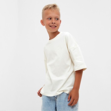 T -shirt Children's Minaku Milk color, height 104 cm-9