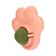 A toy for cats with cat mint "paw", 8.5 cm, pink