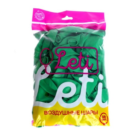 Latex ball 12 ", pastel, set 50 pcs., Green color-1