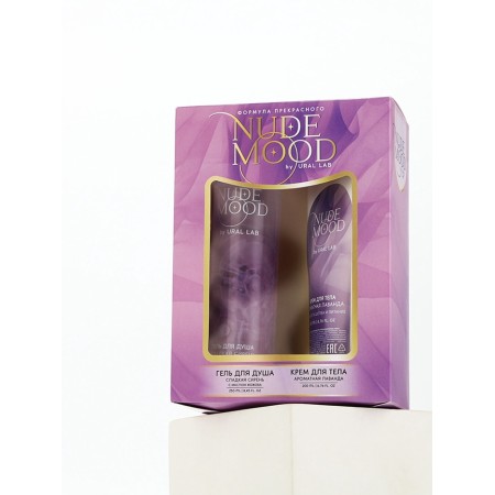 Gift set Ural Lab: shower gel 250 ml and body cream 200 ml, lilac and lavender aroma-9