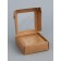 Jewelry box with PVC window 8 x 8 x 3 cm, craft