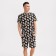Pajama men's kaftan "eggs" R.52, black