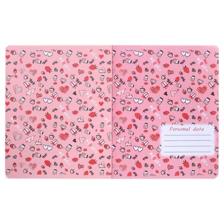 Notebook of 48 sheets in the cage "Romance", cover coated cardboard, selective varnish, foil, kongrev, mix-1
