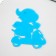 Phosphorus sticker "Moped mopes" with adhesive pads set of 2 pcs mix 29.5x25 cm