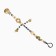 Holder for the nipple - dummies of "stars", wooden, gold color