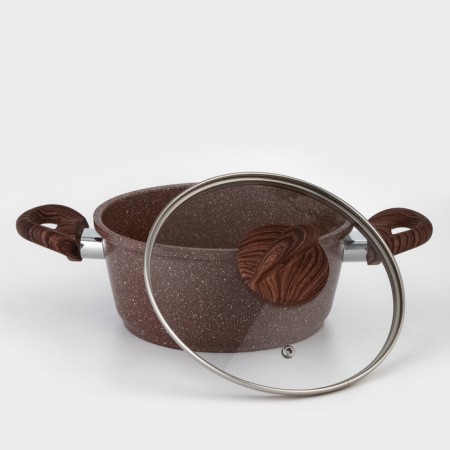 Brownie, 2 l, glass cover, glass cover, anti -stick coating, induction-2