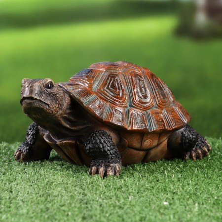 Garden figure "Turtle" brown, 19x13x10cm