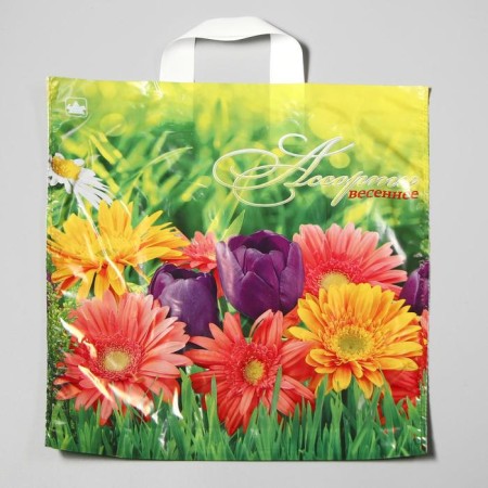 Spring Assortment package, polyethylene with a loop pen, 42 x 38 cm, 37 μm