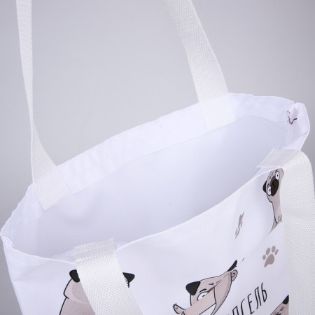 Bag Schoper "POPS" 35x0.5x40 cm, Department without lightning, without lining, white-4
