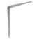 Bracket, 250x200x0.9 mm, metal, chromium color