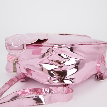 Baby backpack for girls with wings, lightning department, pink color-1