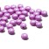 Acrylic bead "heart", 7 × 4 mm, set 10 g, white-violet color