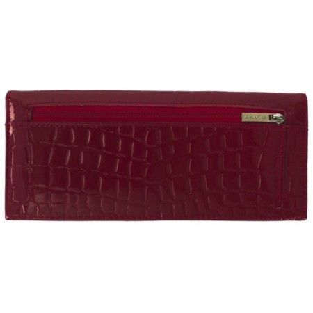 Nice purse, glossy skin, burgundy crocodile color-1