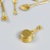 Decor for creativity PVC "Kitchen utensils" 11 objects gold 4x2x1 cm
