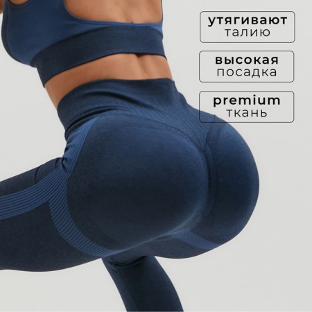 Leggings Sports Minaku: Sportly; color blue rr ms m-1