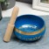 Singing bowl metal blue with a resonator 5x10.5x10.5 cm