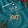Decoration Christmas tree "Deer Pattering Shine" 10.7x17.7 cm, transparent-gold