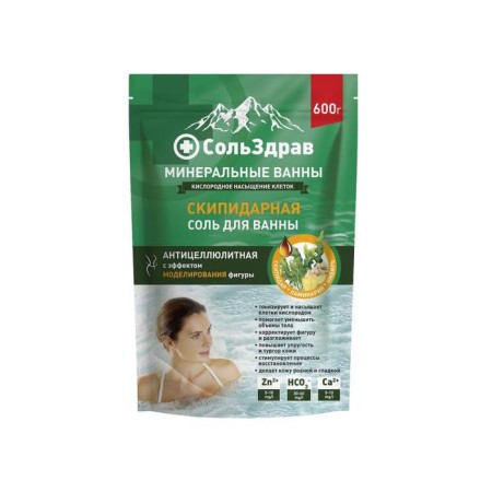 Dripidar salt for the bath Solzdrav Anti -cellulite, 600 g