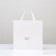 Gift package, craft, with a window, "white", 30 x 30 x 30 cm
