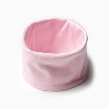 Kit (hat, snood) for the girl, the color is light pink, size 52-54-3
