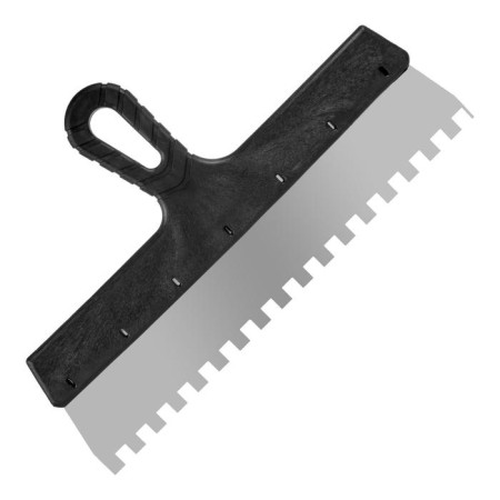 Facade spatula "Remocolor" 12-9-350, toothe, stainless steel, tooth 10x10mm, 350 mm