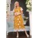 Female dress, size 50, mustard color