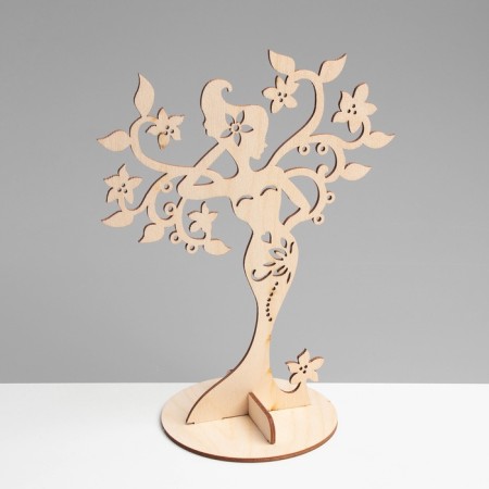 Story for jewelry "Forest Fairy" 25 × 12, thickness 3 mm, beige color-2