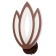 Sconces 661327b/1 LED 19W 4000k coffee 23x18x7 cm