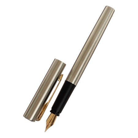 Gift feathers in the leatherette case, hull silver with gold-2
