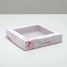Confectionery packaging, boxing box “Smile”, 20 x 20 x 4 cm