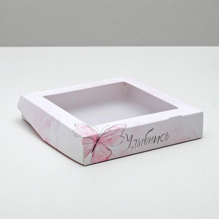 Confectionery packaging, boxing box “Smile”, 20 x 20 x 4 cm