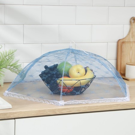 Protective grid for food "Umbrella", 62 × 62 cm, color mix