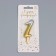 Candle for cake the number "Oval" "1", 5.5 cm, gold-serebly