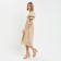 Women's dress minku: enjoy is beige color, size 48