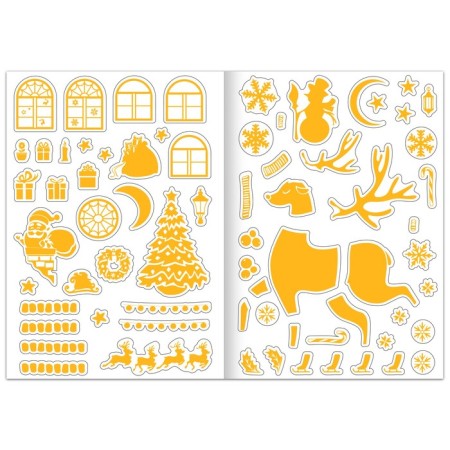 Magic pictures "Snowman. Glums in the dark ”, 4 applications, 12 p.-4